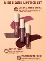 SHEGLAM Matte Allure Mini Liquid Lipstick Set (Shade: After The Moment)