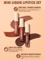 SHEGLAM Matte Allure Mini Liquid Lipstick Set - Nude Beach