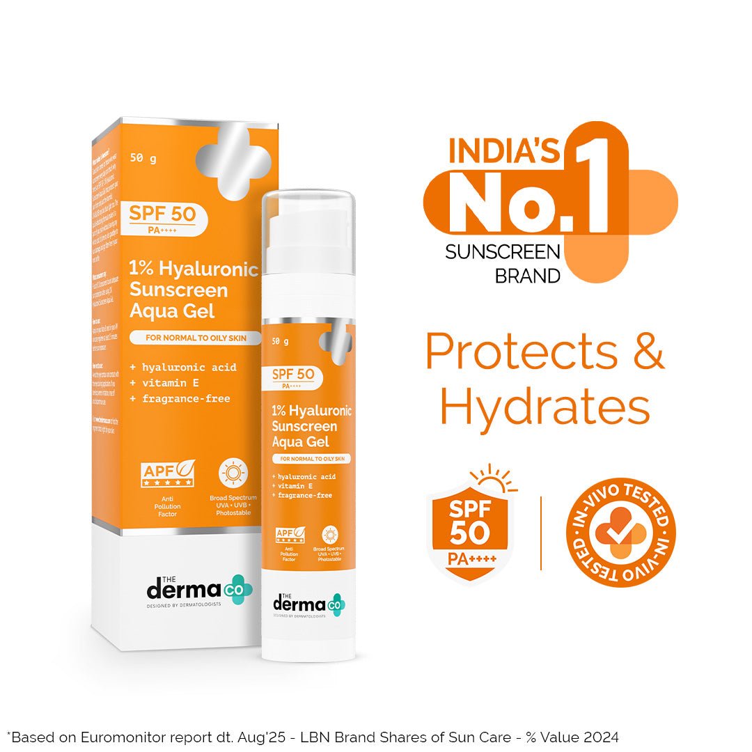 The Derma Co 1% Hyaluronic Sunscreen Aqua Gel