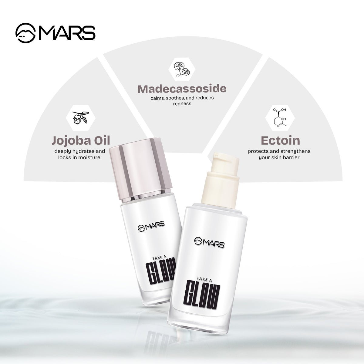 MARS Take A Glow Illuminating Primer & Strobe Cream(02 Light Beam) - Image 5