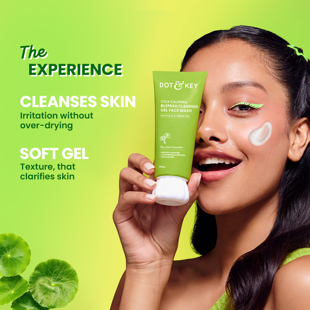 Dot & Key Cica Calming Blemish Clearing Gel Face Wash 100 ml - Image 3
