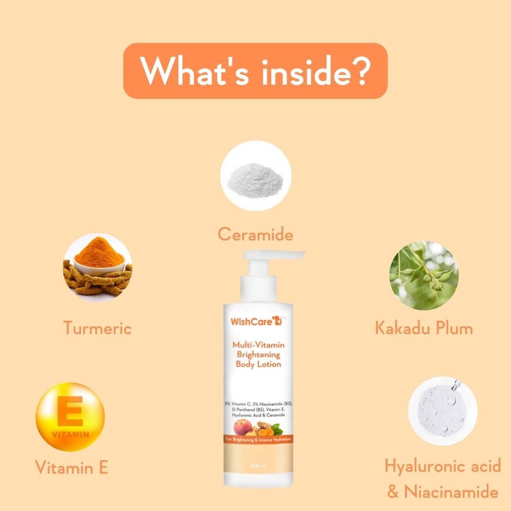 WishCare Multi-Vitamin Brightening Body Lotion (200 ml) - Image 3