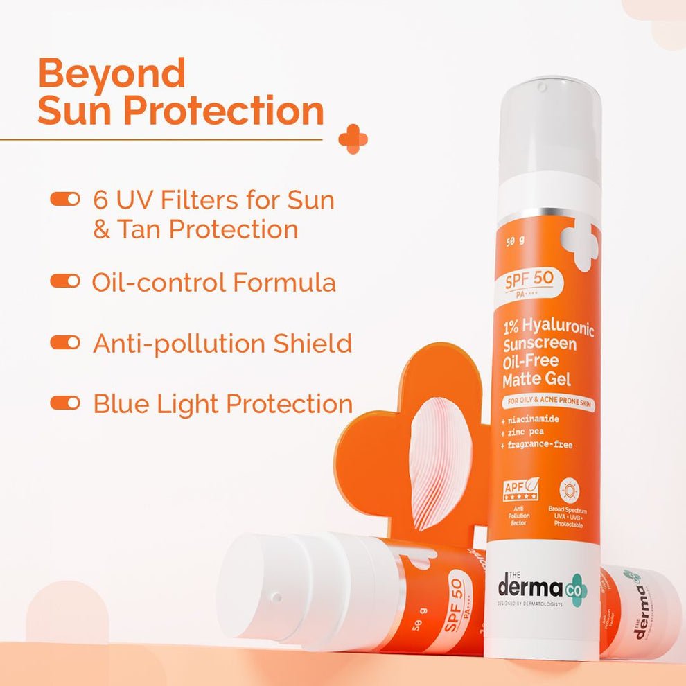 The Derma Co 1% Hyaluronic Sunscreen Oil-Free Matte Gel (SPF 50, PA++++) - Image 9
