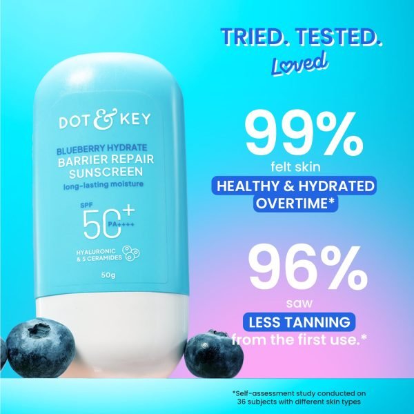 Dot & Key Blueberry Hydrate Barrier Repair Sunscreen 50ml - Image 5