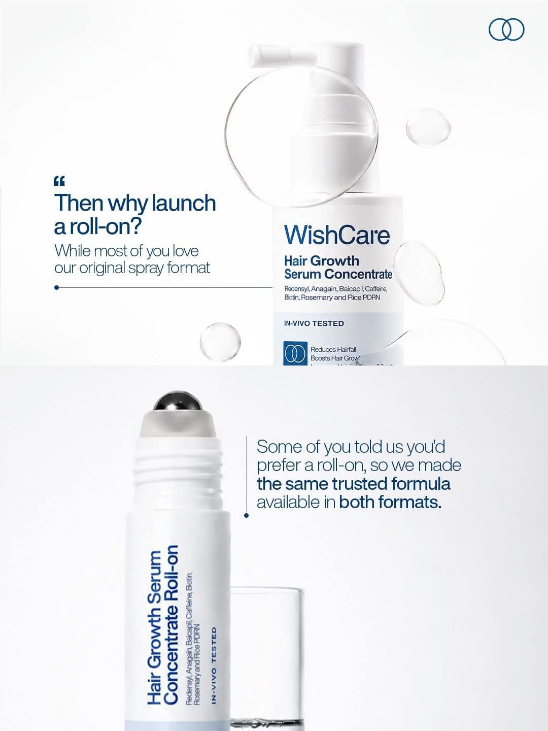WishCare Hair Growth Serum Concentrate Roll-On 30ml - Image 4