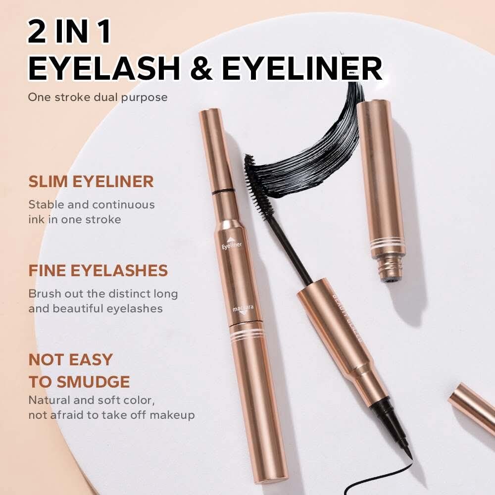Beauty Glazed Bushy Big 2 in 1 Eyeliner & Mascara - Image 3