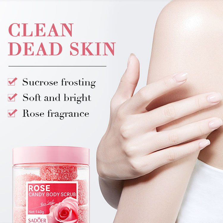 Sadoer Rose Candy Body Scrub (140g) - Image 2