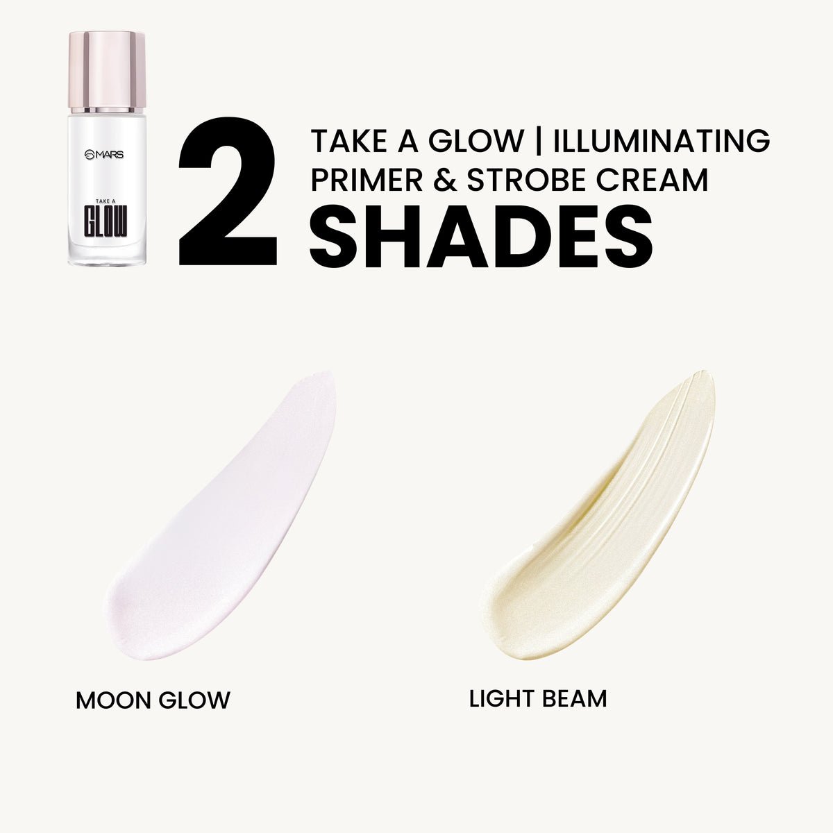MARS Take A Glow Illuminating Primer & Strobe Cream(02 Light Beam) - Image 2
