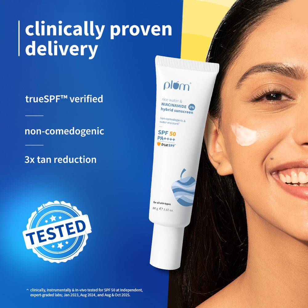 Plum 2% Niacinamide & Rice Water Hybrid Sunscreen