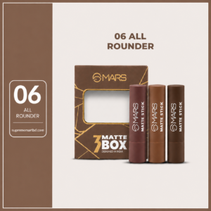 MARS 3 Matte Box Lipsticks Set (06 All Rounder)