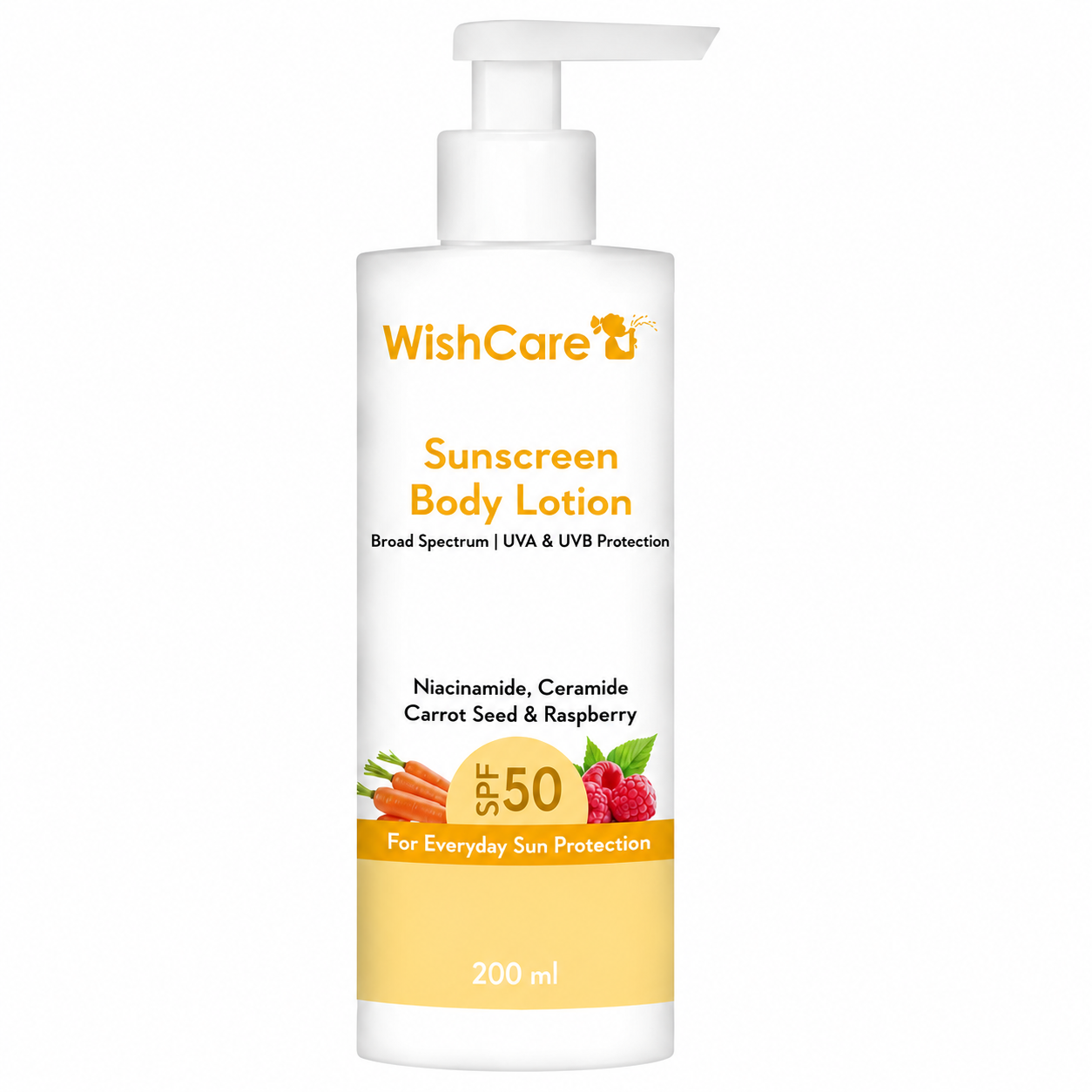 WishCare Sunscreen Body Lotion SPF 50 PA+++ (200ml)
