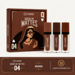 MARS Cosmetics Queen of Mattes Liquid Lipsticks Box Set (04 Brown Variant)