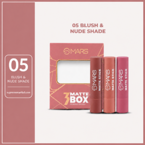 MARS Matte Lipsticks Box Set (05 Blushed Nudes)