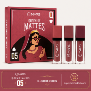 MARS Queen of Mattes Liquid Lipstick Set - 05 Blushed Nudes