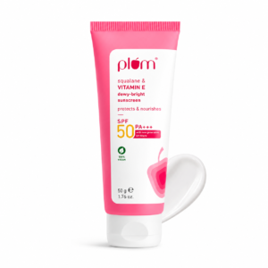 Plum Squalane & Vitamin E SPF 50 PA+++ Dewy-Bright Sunscreen