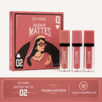 MARS Queen of Mattes Liquid Lipsticks Box Set (02 Peaches and Nudes)