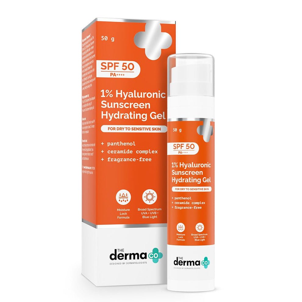The Derma Co 1% Hyaluronic Sunscreen Hydrating Gel (SPF 50 PA++++) - Image 3