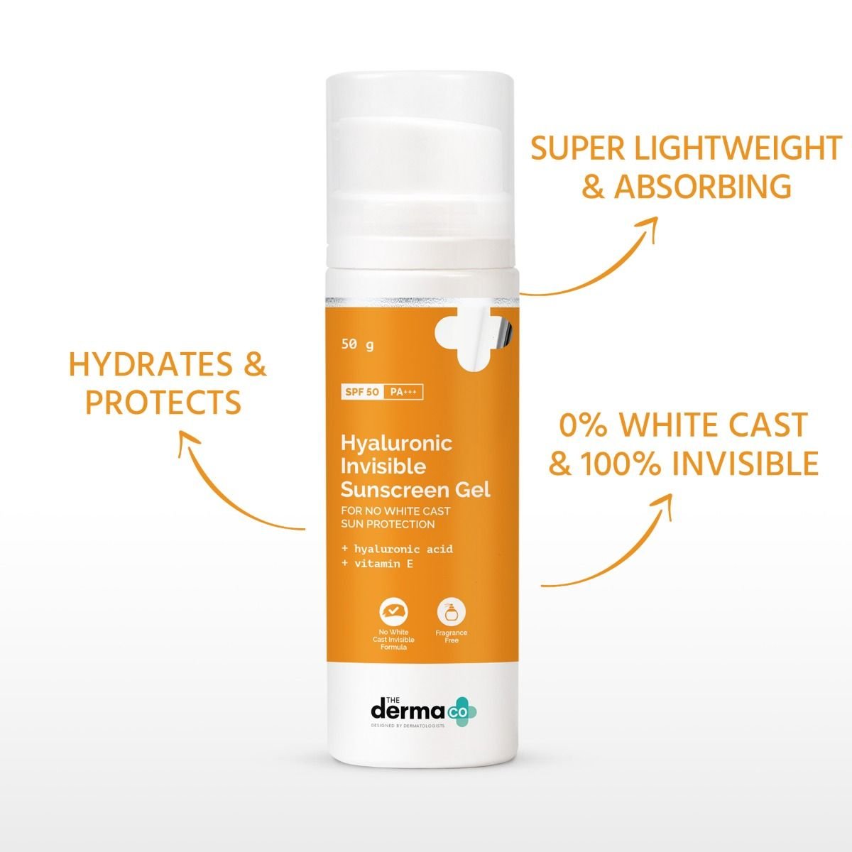 The Derma Co Hyaluronic Invisible Sunscreen Gel (50g) - Image 9
